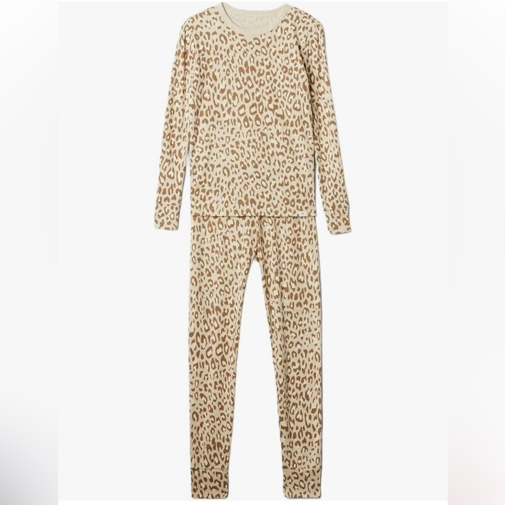 Gap Kids 100% Organic Cotton Cheetah Print PJ Set